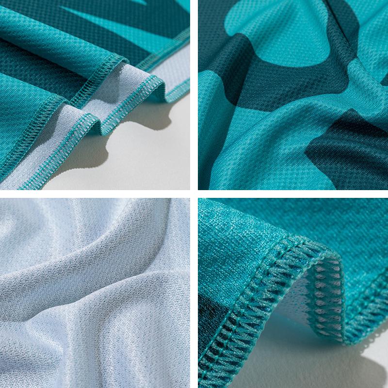 Outdoor Cold Towel Portable Summer Ice Silk Cold Exercise Gym Towel Outdoor Fitness Quick Drying Soft Cold Fitness Towel Durable