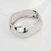 Interlocking Ring Open Bangle - European & American Light Luxury Design for Women