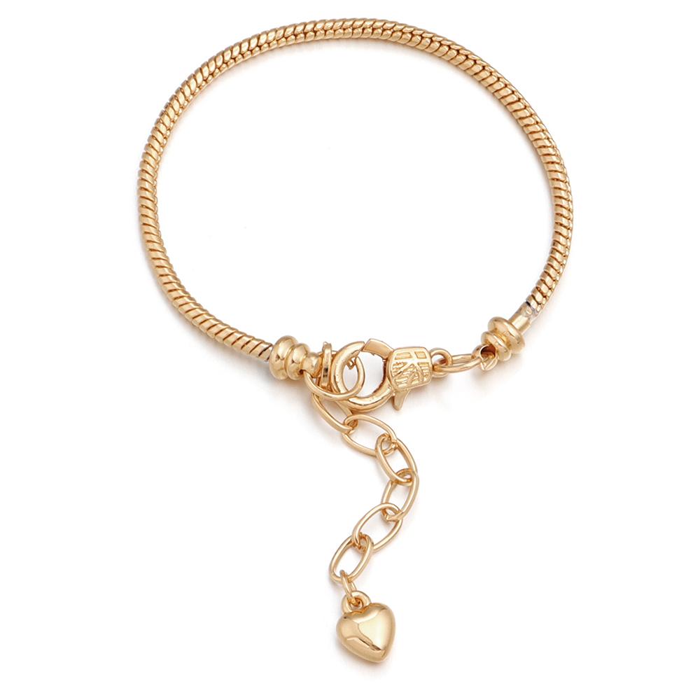 1Pc Gold Silver Color Snake Bone Chains Bracelet Simple Metal Bracelet For Jewelry Making DIY Handmade Couple Bracelet Accessory