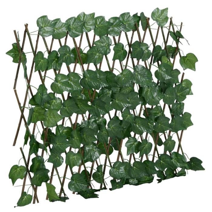 VidaXL Treillis de Feuille de Vigne Artificiel Extensible, Écran de Clôture, Brise-vue d’Intimité, Décoration de Jardin 366582