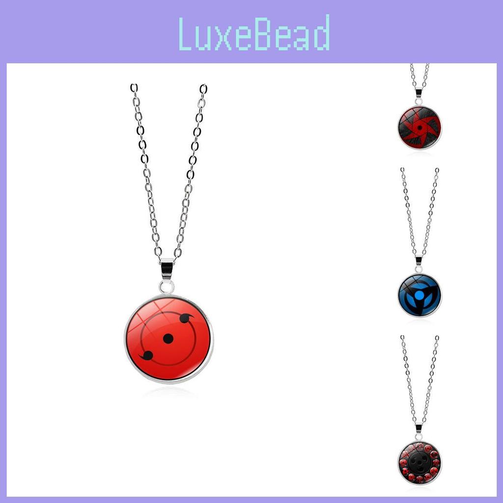 Naruto Necklace Anime Accessories Nine Tomoe Rinne Sharingan Magic Stone Pendant Alloy Crystal