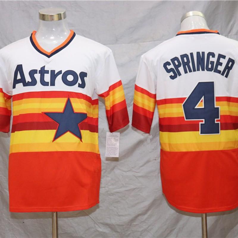 Unisex Baseball Jersey Houston Astros Fan Style Embroidered Sport Top Cotton Blend Lightweight