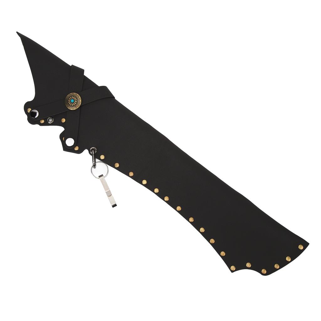 Archery Arrow Quiver Holding 20 Arrows Leather Archery Arrow Holder for Field Practice Black