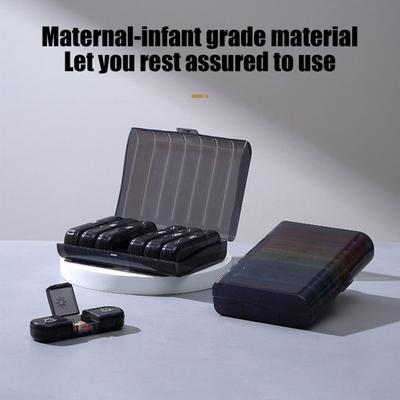 Weekly Pill Organizer Storage Box Food Grade BPA Free Liela ietilpība Vairāki