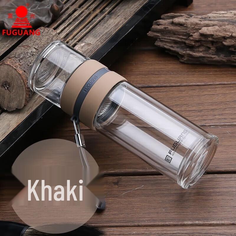 FUGUANG Zijing Tea Master Double-Layer Glass Cup 290ML