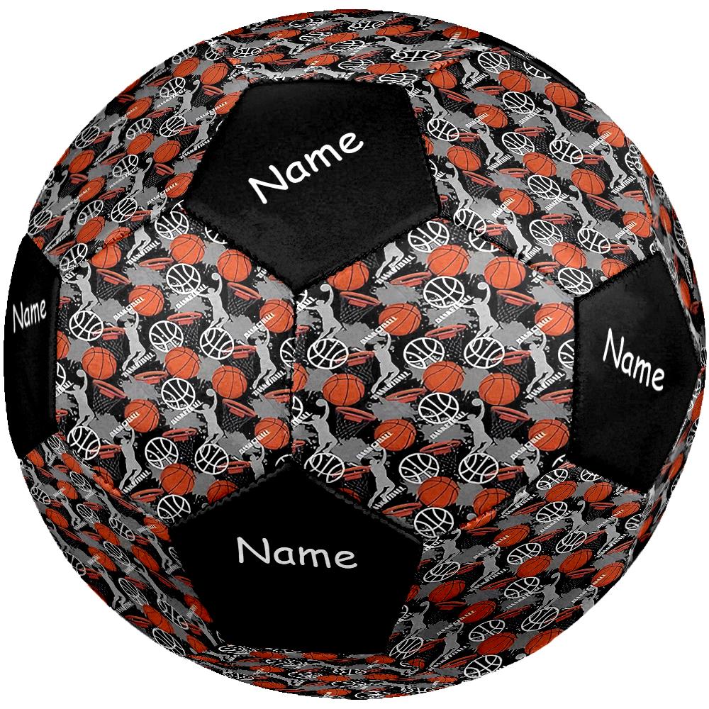 Custom Name Basketball Theme Size 5 Soccer Ball, Suitable for Both Indoor and Outdoor Matches, a Gift Suitable for Everyone.