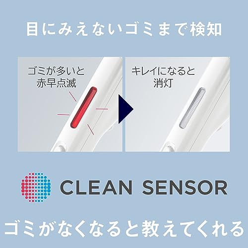 Panasonic Vacuum Cleaner, Paper Pack Type, Lightweight, Tangle-Free Brush, Antibacterial, Clean Sensor, Equipped with Parent and Child Nozzles, White