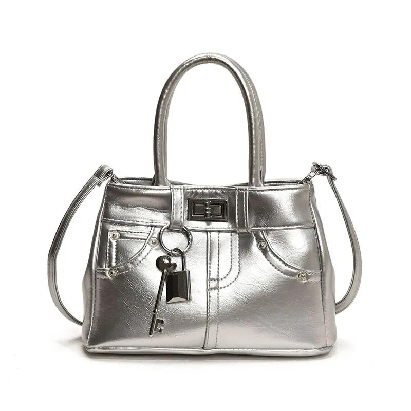 Fashionable Shoulder Bag Compact Square Handbag Simple Handheld Crossbody Bag Spring New Design Handbag Elegant Women'S Purse