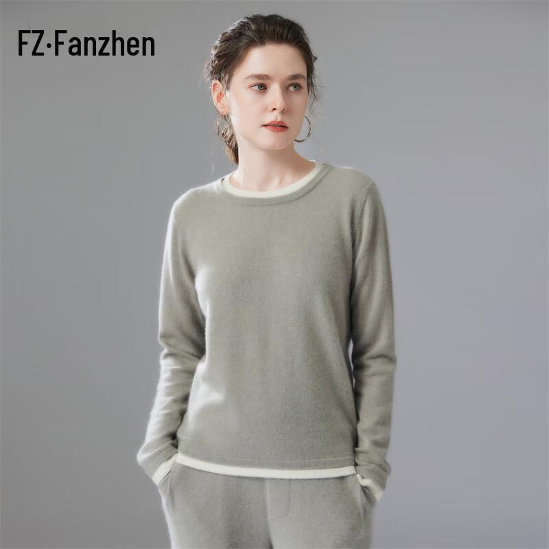 Женский свитер Fanzhen из смесовой кашемировой пряжи, имитирующий двойку L