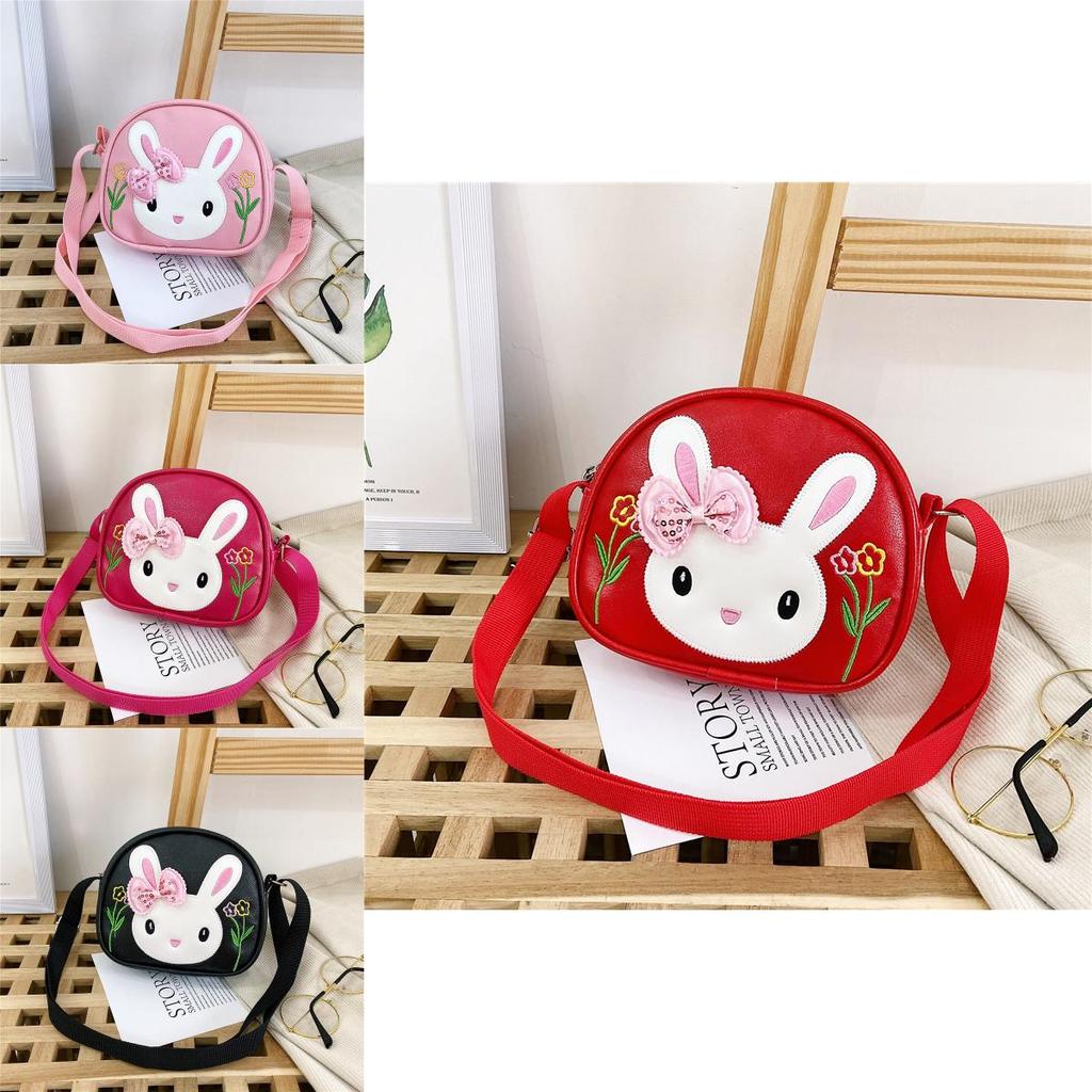 Adorable Cartoon Pu Leather Girls Shoulder Bag Fashionable Princess Coin Purse