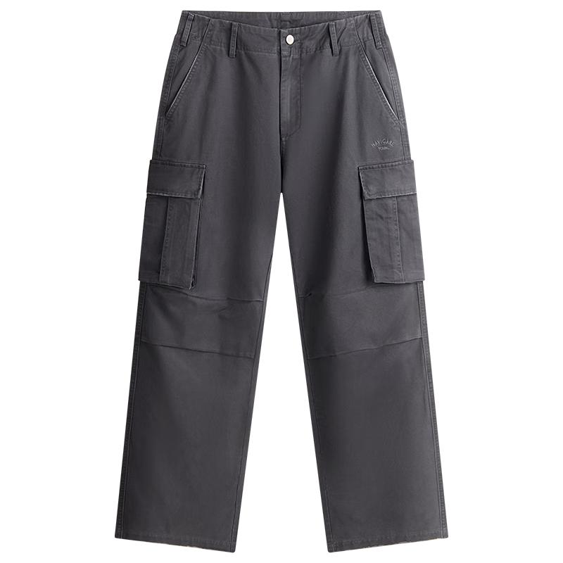 NVG·YOUNG Men's Cotton Straight-Leg Multi-Pocket Casual Pants