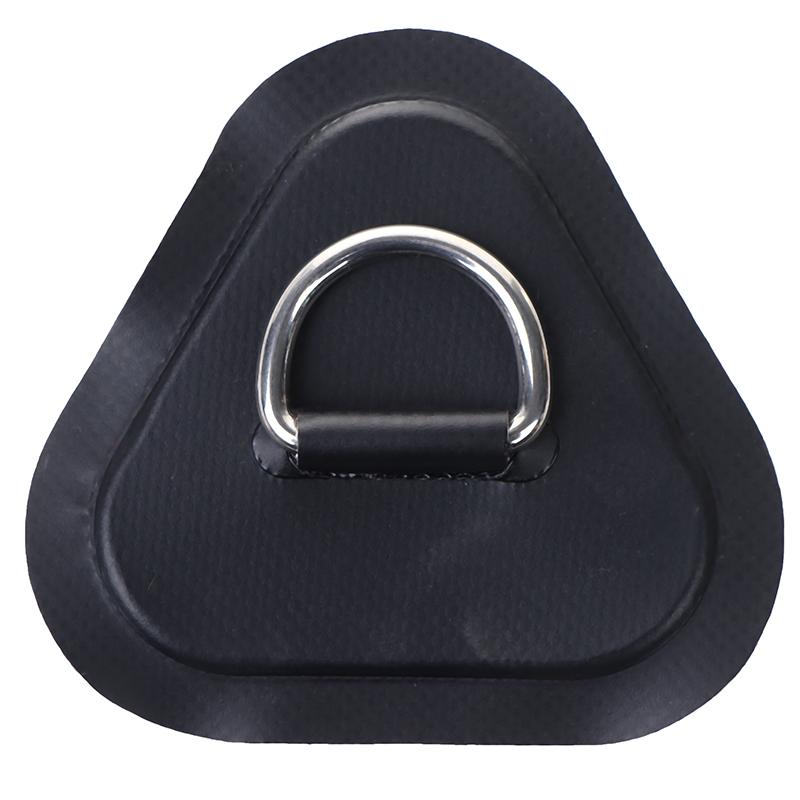 1Pc Surfboard Dinghy Boat Pvc Patch With Stainless Steel Triangle D Ring Patch Inflatable Boat Patch Canoe Deck Rigging Sup