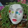 Resin Face Head Flower Pot Resin Wall-mounted Flower Pot Indoor Room Outdoor Garden Wall Decoration