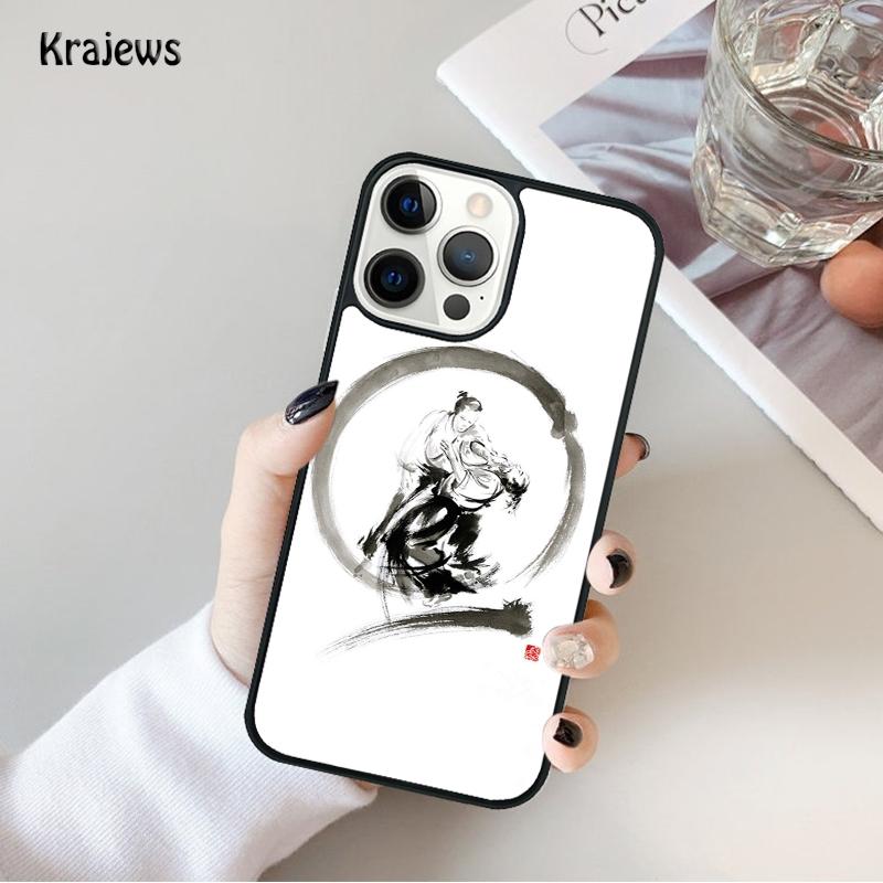 Aikido Japanese Martial Phone Case For iPhone 17 Air 16 15 14 Max Plus 11 12 13 Pro Max Phone Cover coque