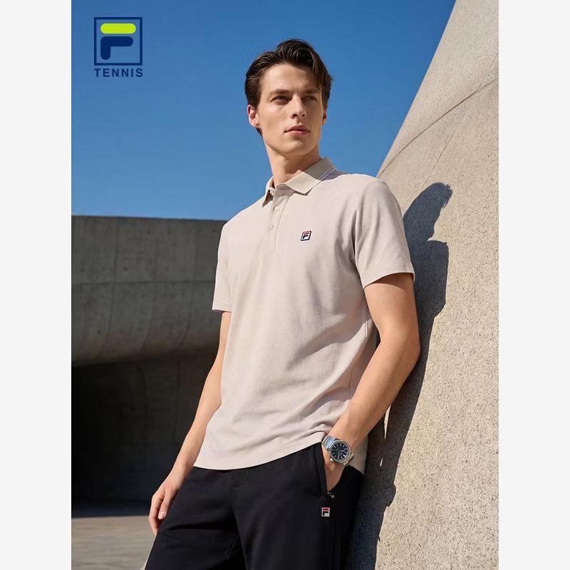 FILA Men s Knitted Quick-Dry Sport Polo Shirt XL