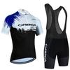 Mens Cycling Jersey Bib Shorts Set Breathable Quick-Dry Road Mountain Bike Apparel
