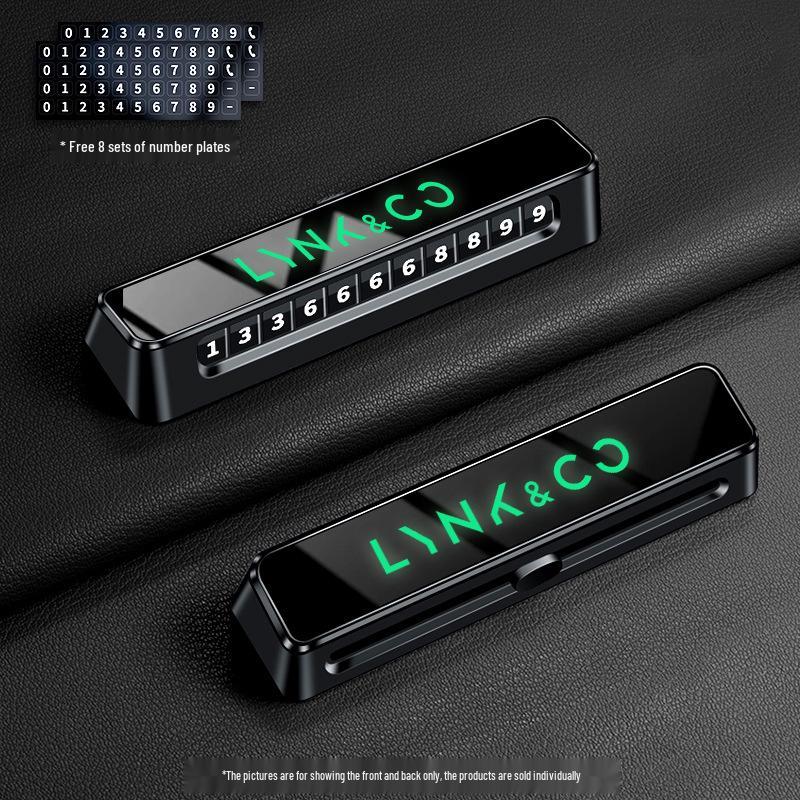 

Lynk & Co 900 Double Number Temporary Parking Plate for Car Phone Card