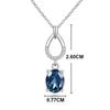 925 sterling silver Natural London blue topaz gemstone Earring Ring pendant necklace fine jewelry for women Anniversary and Engagement Gift