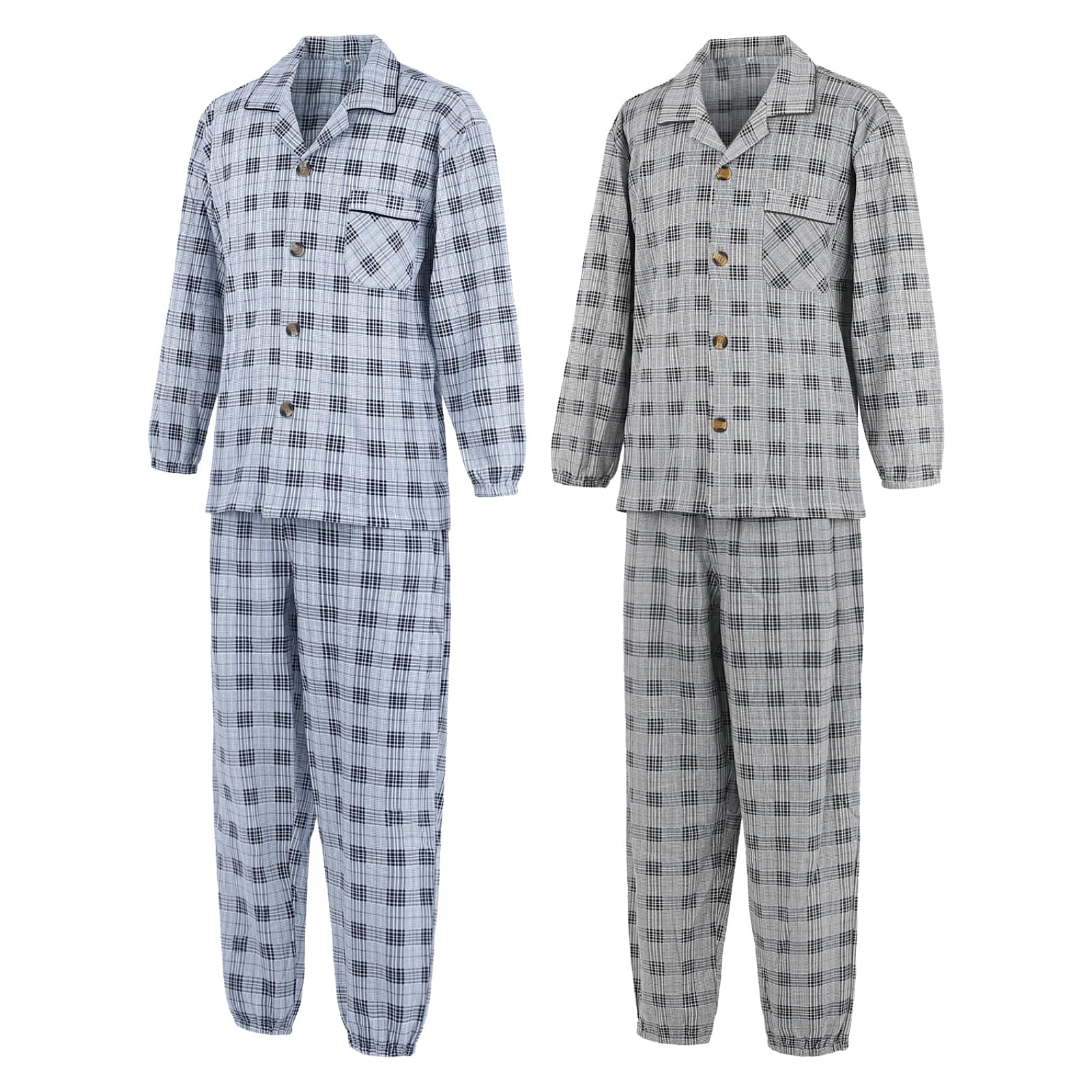 

Уход за больными Передняя большая для сушилки L [RYO...] Мужская пижама, 100% хлопок, Застежка, Пуговицы, Круглый год, Мужчины, Пожилые, Пожилые люди, Госпитализированные, Безопасная, M, синий