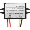 Waterproof Voltage Power AC 12V 24V To DC 5V Buck Voltage Regulator Waterproof Power Module for Car Waterproof Step Down Converter (5A)