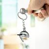 Shark Keychain Pendant Lightweight Metal Keychain Creative Sea Themed Keychains Bag Charms for Men Women Car Keys