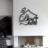 Elegant Metal Welcome Sign Home Wall Decor Modern Housewarming Gift