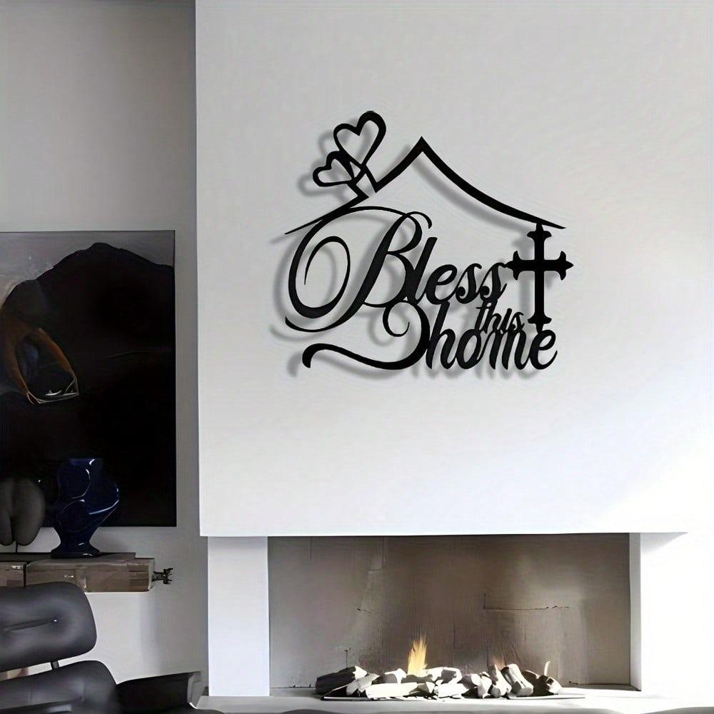 Elegant Metal Welcome Sign Home Wall Decor Modern Housewarming Gift