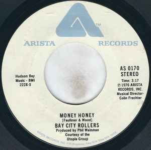 

7inch Record BAY CITY ROLLERS - Money Honey AS0170 Arista 1976 US Rock Used