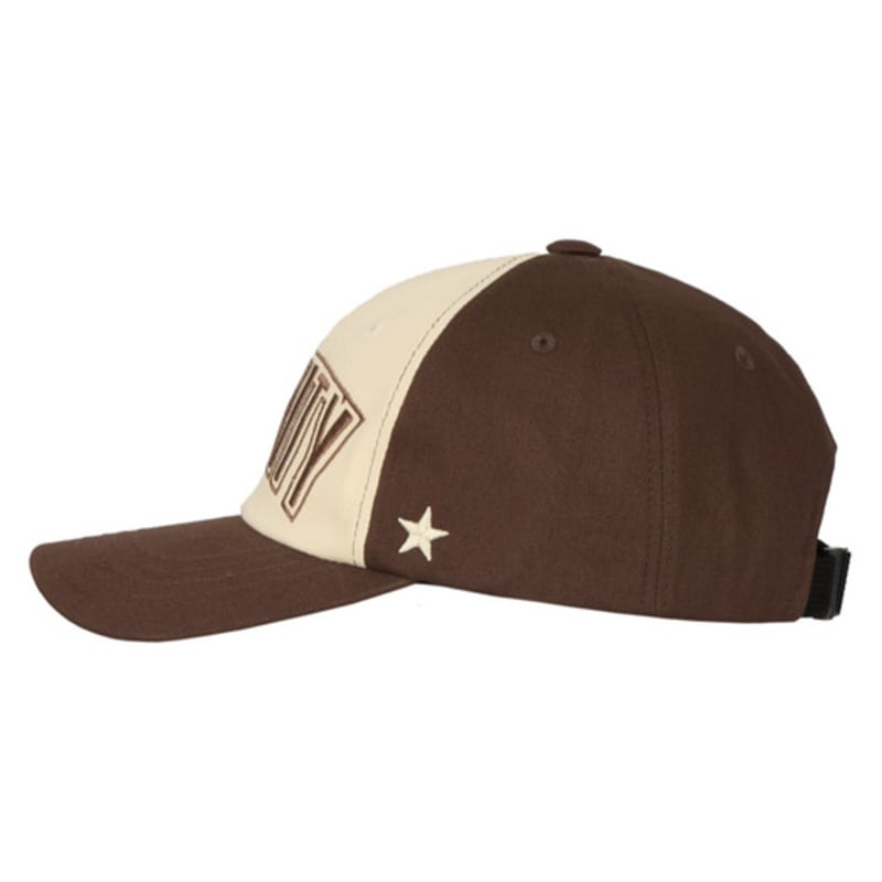 YOURGRAVITY Star Gravity Logo Ball Cap - [Brown & Cream Yellow]