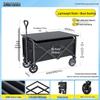 Portable Foldable Camper Van Cart: Hand-Pulled Travel Trailer for Kids, Outdoor Use.