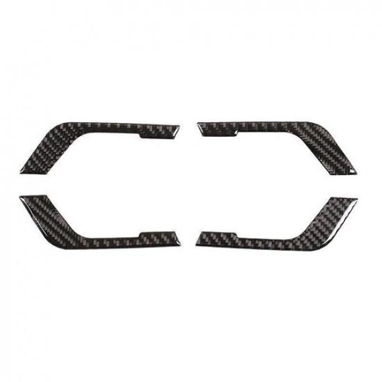 Carbon Fiber Inner Door Handle Panel Decor Trim For Toyota Highlander 2009-2013