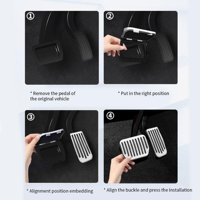 Pedal Pad Cover for Non-Slip Brake Accelerator Plastic Foot Pedal Accessories Car Modification