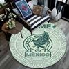 Custom Name,Mexico pattern round rug,Carpet Rug for Living Room Bedroom Playroom ,Non-slip Floor Mat,Holiday Gifts and Birthday Gifts.