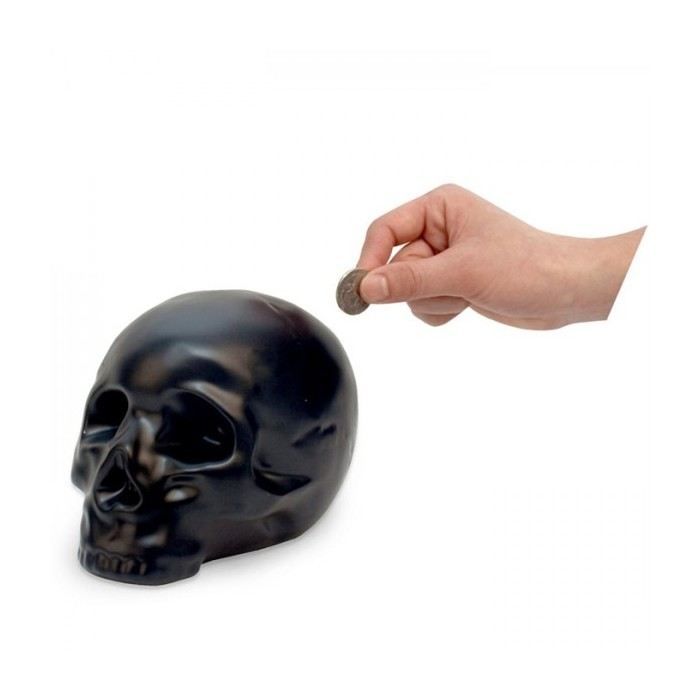 Pokladnička design Lebka černá Barva Černá Matéri…