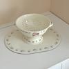 Enameled Retro Fruit Basket Draining Tray Storage Basket Kitchen Accessories Handmade Dishwasher Safe Fruit Serving Bowl