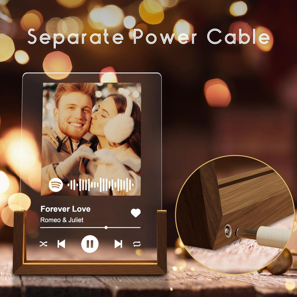 Custom Spotify Acrylic Plaque With Photo Custom Spotify Acrylic Plaque With Photo