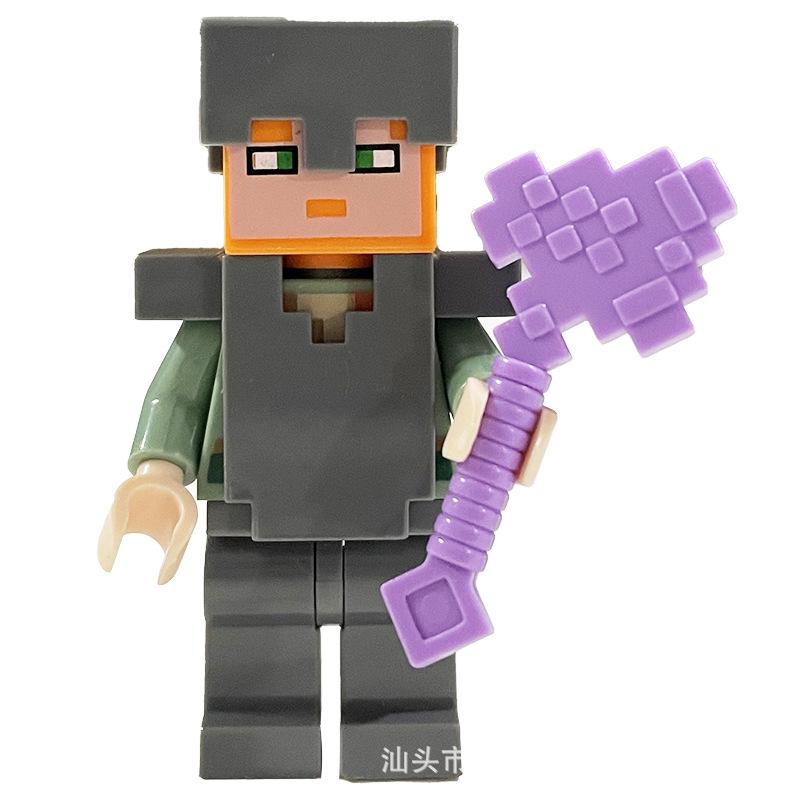 Ninja Warrior Superhero Doll With Weapon Single Building Block Assembly Toy