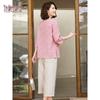 YUZHAOLIN Women's Two-Piece Seven-Quarter Sleeve Casual Outfit Y61K349