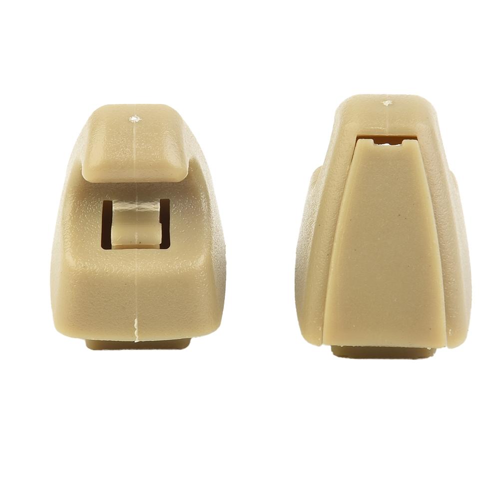 2Pcs Sun Visor Support Clip 95994975 ABS & PC Beige