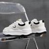 Frühling Neue Dicken sohlen Kleine Weiße Schuhe Weibliche Koreanische Version Farblich Passenden Runde Zehe Student Skate Schuhe Straße Schießen Laufschuhe