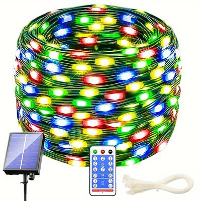 10 Meter Solar Christmas Tree Lights, Outdoor Christmas Lights, Green Cord, Waterproof Fairy Tale Lights for Christmas House Yard Holiday Decoration