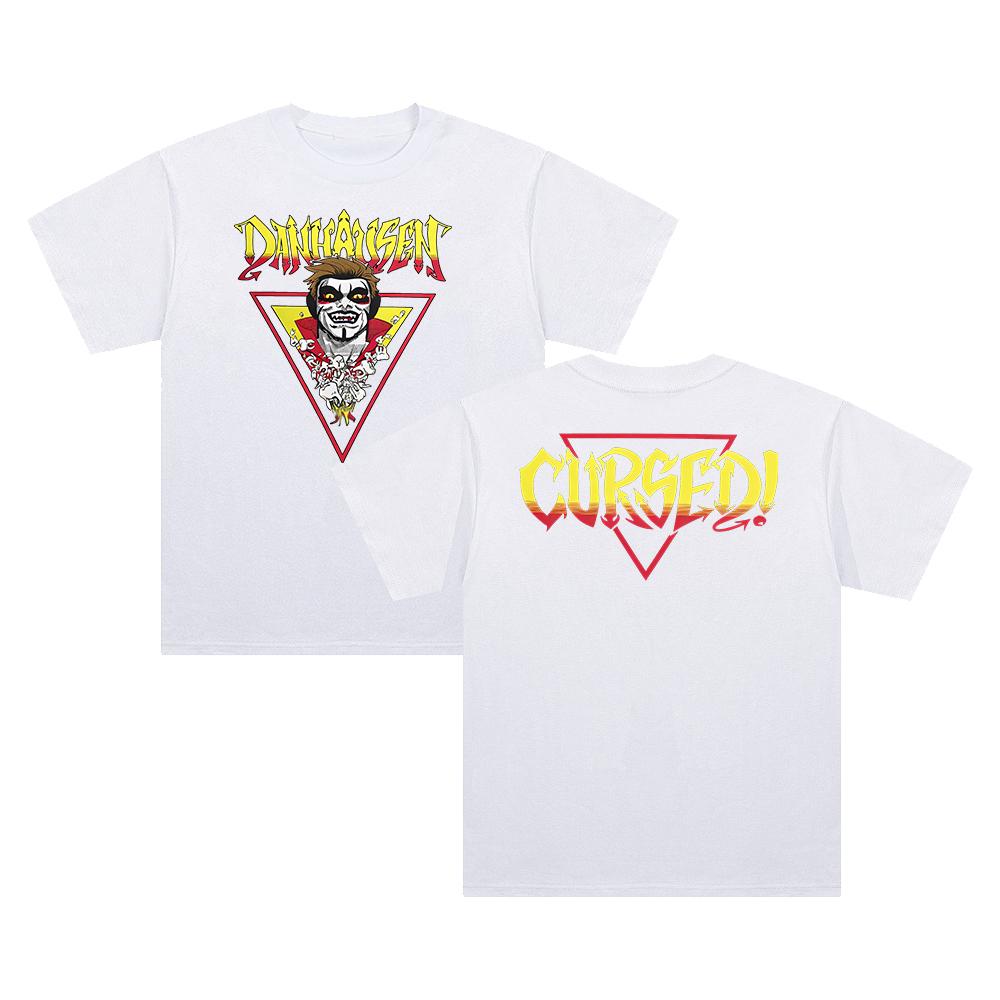 Danhausen Cursed Tshirt  New Star Crewneck Short Sleeve Cotton Tee Women Clothing Unisexs Clothing Streetwear Summer T Shirt