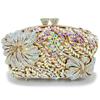 Sac de soirée pour femme à fleurs et diamants Sacs à main Nouveau Cristal Mariage de mariée Strass Pochette Sacs WHTUOHENG Sacs à main Pochette de soirée