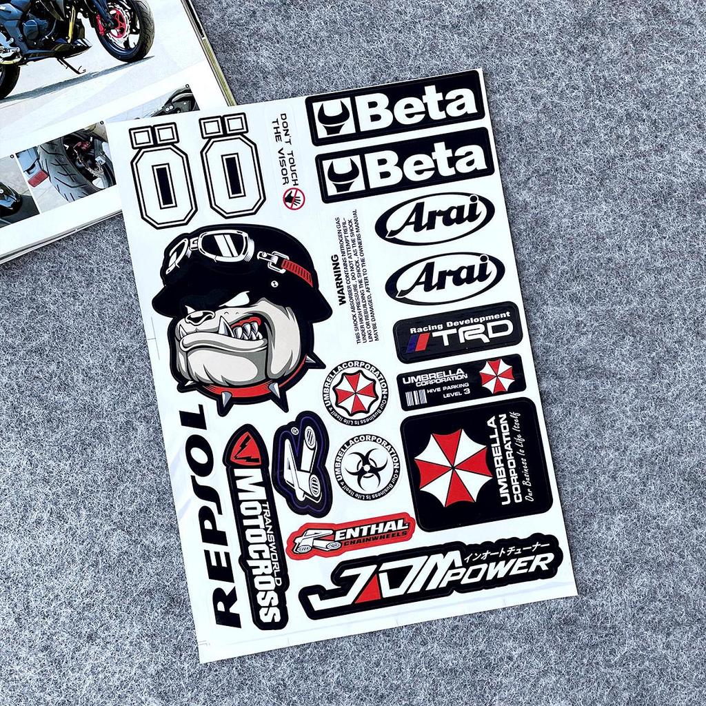 Наклейка на мотоцикл/автомобіль Resident Evil Umbrella: Водонепроникна та міцна наклейка