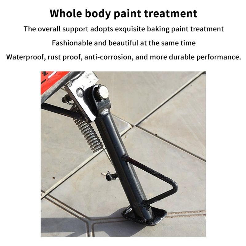 14/16/18/20/22/24Cm Motorcycle Kickstand Side Stand Foot Bracket Motor Scooter Side Stand Support Motorcycle Stands Accessory