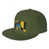 Fashion Come and Take It  Baltimore City Flag Flat Brim Sun Hat  Simple And Stylish Sun Hats