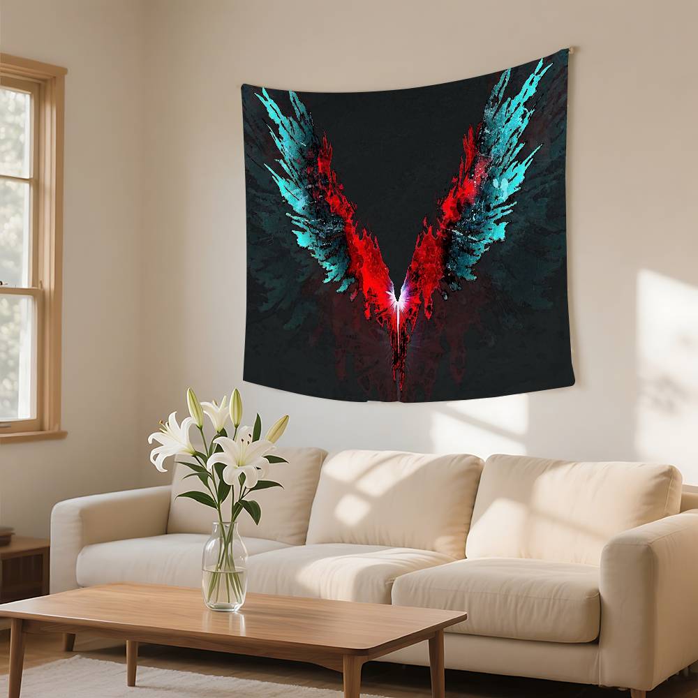 DDevil May Cry Tapestry Wall Hanging Tapestry Art Deco Blanket Curtain Hanging At Home Bedroom Living Room Decor