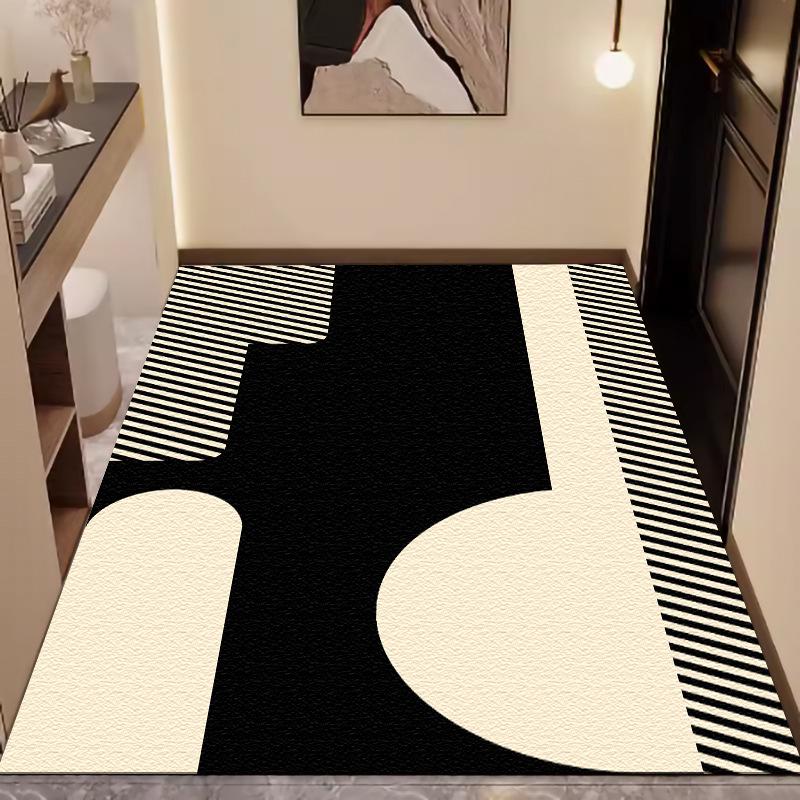 Luxury Leather Entrance Mat: Wash-Free, Wipeable Door Mat for Home and Porch