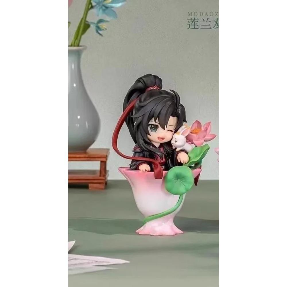 Genuine Mo Dao Zu Shi Porcelain Bloom Rhythm Series Blind Box Cute Wei Wuxian Lan Wangji Figurine Mystery Box Anime Gifts Toys