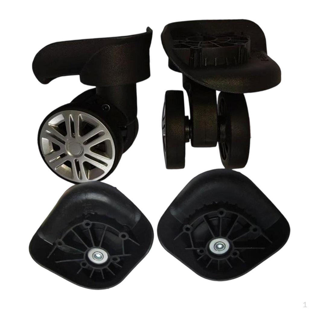 2 Pieces Luggage Suitcase Wheels Replacement Easy Installation Travel Trunk Repair